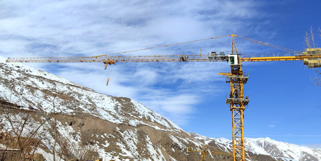 Two used Potain MC 120B tower cranes sold in Azerbaijan to head up distinguished local project